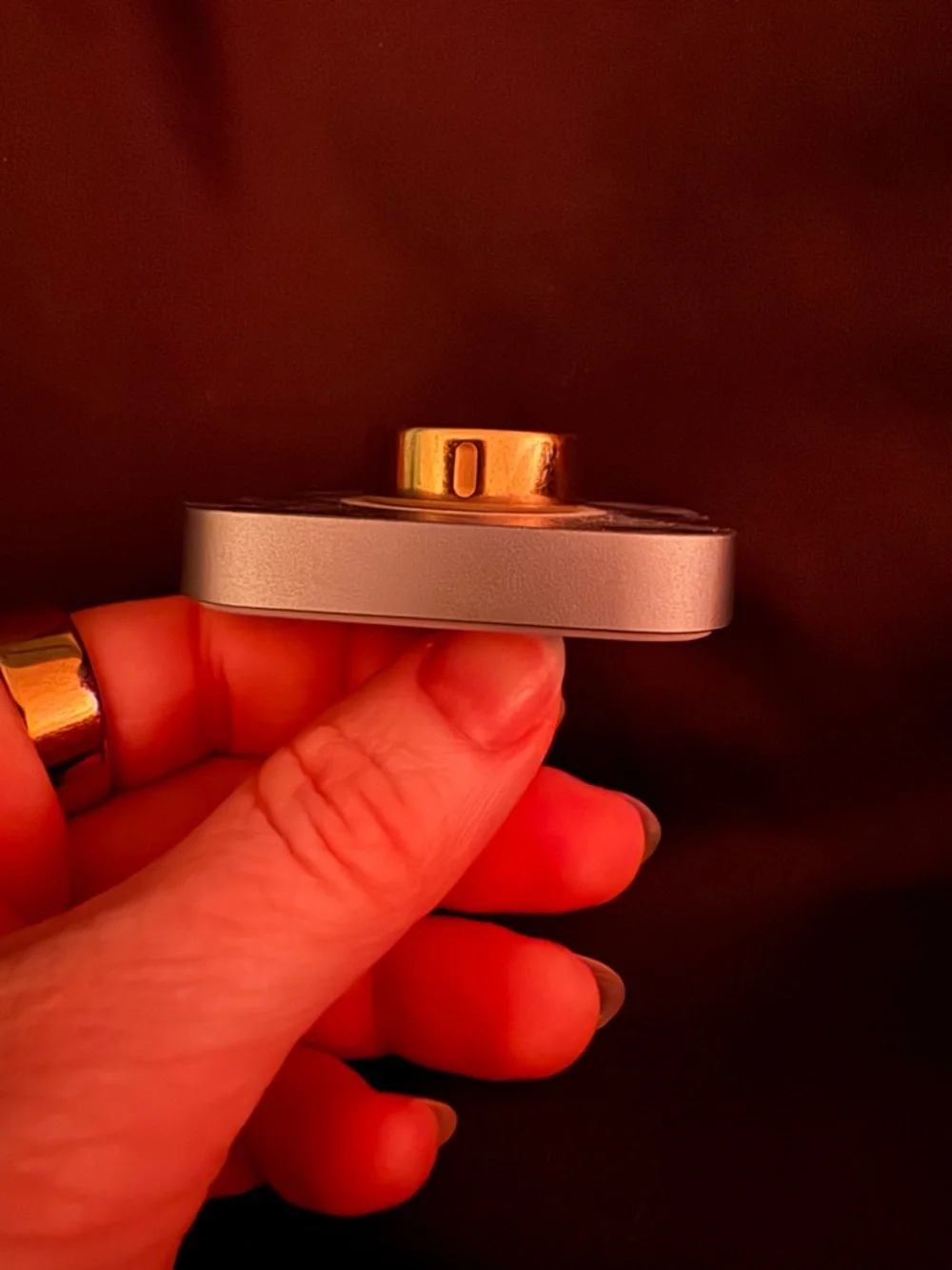 Oura Ring & Charging Dock (cable included but not pictured) Gold
